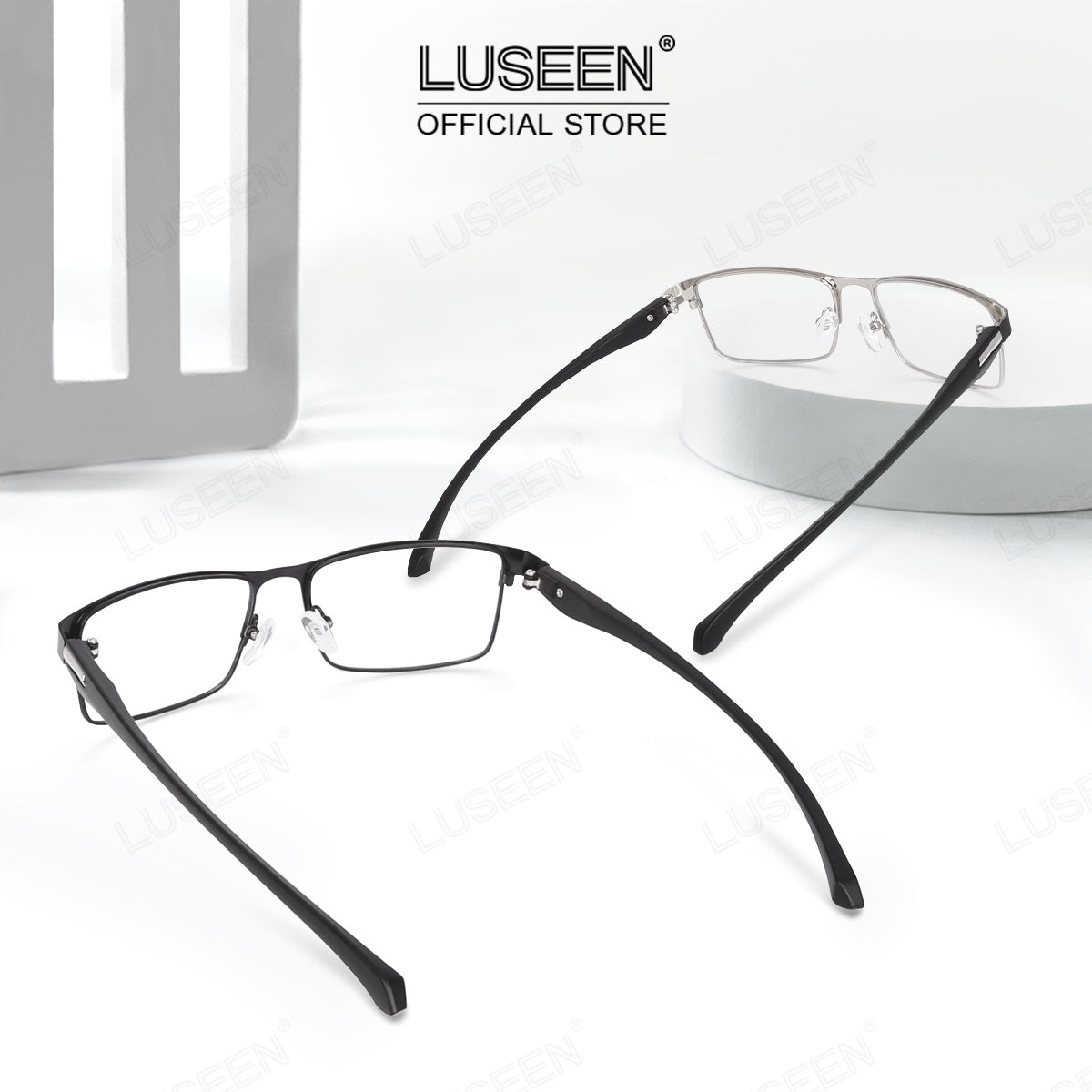 LUSEEN Anti-Radiation Photochromic Eyeglasses For Men Women Rectangle Fashion AG2255