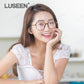LUSEEN Anti Radiation Photochromic Eyeglass Unisex Eyeglass Summer Sunglasses For Men Women Shades Trending Fashion Eyewear Cute Round Face AG2246