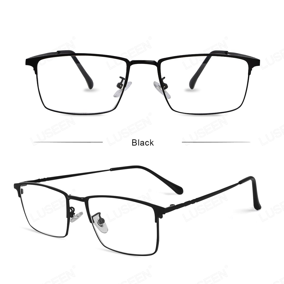 LUSEEN Anti Radiation Photochromic Eyeglass Sunglasses AG2251 Shades for Men Women Vintage Fashion Student Round Face Unisex Summer Outfit Resin Eyewear