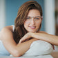 LUSEEN Eyeglass Photochromic Anti Radiation Browline  Eyeglasses Antirad Eye Glasses for Men and Women AG2230