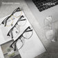 LUSEEN AG2262 Photochromic Eyeglass Shades for Men Women Anti Radiation Sunglasses Vintage Fashion Student Round Face Unisex Summer Outfit Resin Eyewear Browline Eyeglasses