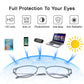 LUSEEN Salamin Photochromic Anti Blue Ray Anti Radiation Eyeglass Para sa Lalaki At Babae UV400 AG2202
