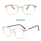 LUSEEN Photochromic Anti Radiation Eyeglass Metal Computer Glasses Anti Blue Light Eyeglasses Para sa Babae Lalaki AG2206