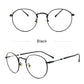 LUSEEN Photochromic Eyeglass Anti Radiation Metal Round Computer Anti Blue Light Eye Glasses para sa Babae Lalaki AG2207