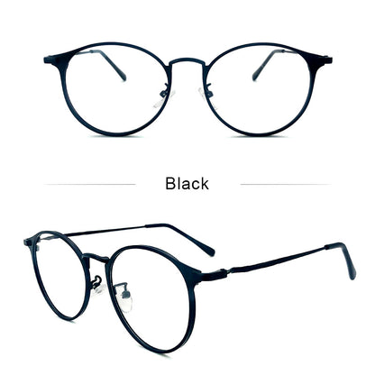 LUSEEN Anti Radiation Photochromic Eyeglasses for Women Men Replaceable Lens Computer Blue Light Glasses AG2208