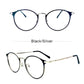 LUSEEN Anti Radiation Photochromic Eyeglasses for Women Men Replaceable Lens Computer Blue Light Glasses AG2208