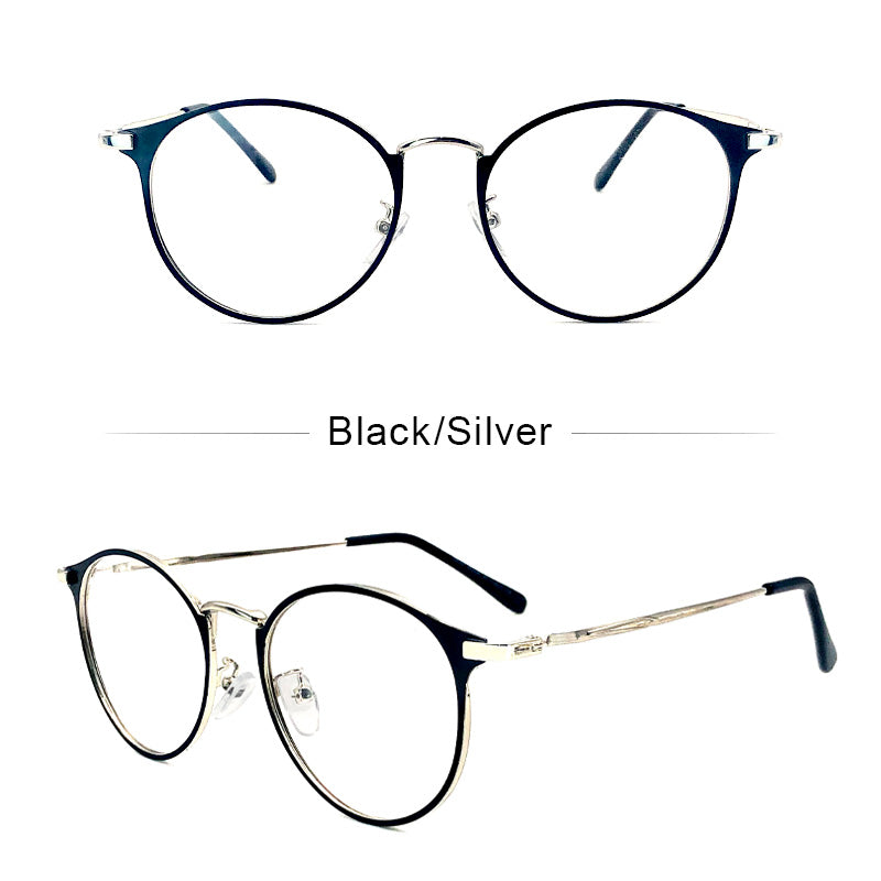 LUSEEN Anti Radiation Photochromic Eyeglasses for Women Men Replaceable Lens Computer Blue Light Glasses AG2208