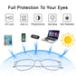 LUSEEN Fashion Anti Radiation Photochromic Eyeglass for Women Men Replaceable Lens Computer Blue Light Eye Glasses AG2211