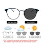 LUSEEN Fashion Anti Radiation Photochromic Eyeglass for Women Men Replaceable Lens Computer Blue Light Eye Glasses AG2211