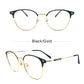 LUSEEN Fashion Anti Radiation Photochromic Eyeglass for Women Men Replaceable Lens Computer Blue Light Eye Glasses AG2211