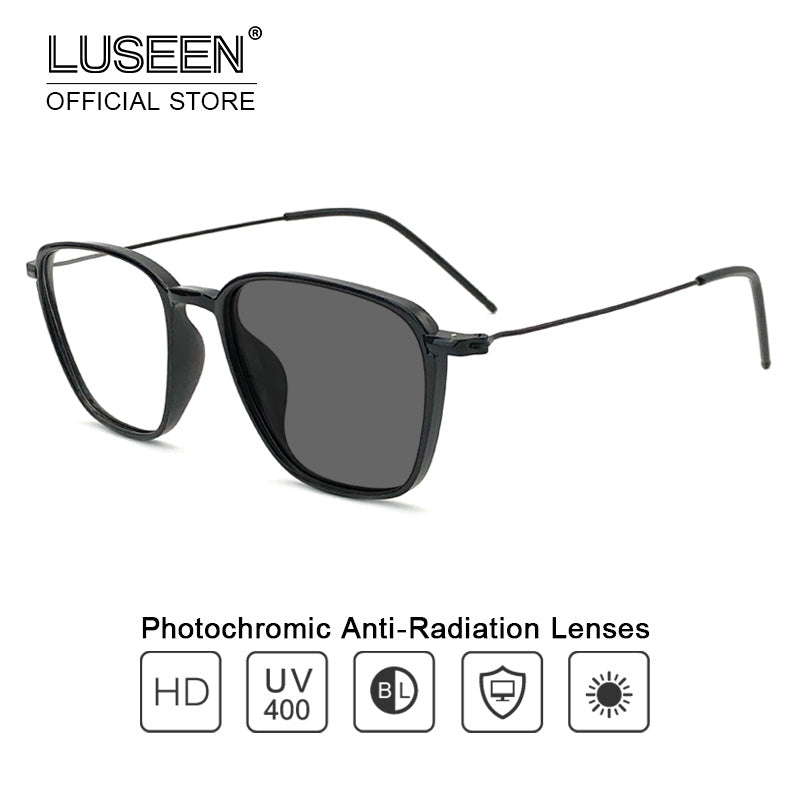 LUSEEN Anti Radiation Eyeglass Photochromic Eye Glasses Anti Blue Eye Glass For Woman And Men AG2214