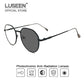 LUSEEN Photochromic Anti Radiation Salamin sa Mata Metal Computer Anti Blue Light Salamin Para sa Babae AG2218