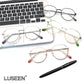 LUSEEN Photochromic Anti Radiation Salamin sa Mata Metal Computer Anti Blue Light Salamin Para sa Babae AG2218