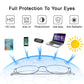 LUSEEN Photochromic Anti Radiation Salamin sa Mata Metal Computer Anti Blue Light Salamin Para sa Babae AG2218