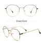 LUSEEN Photochromic Anti Radiation Salamin sa Mata Metal Computer Anti Blue Light Salamin Para sa Babae AG2218