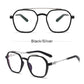 LUSEEN Photochromic Anti Radiation Eyeglass For Woman Men Transition Eyewear Replaceable Lens Oversized Eye Glasses AG2225