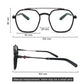 LUSEEN Photochromic Anti Radiation Eyeglass For Woman Men Transition Eyewear Replaceable Lens Oversized Eye Glasses AG2225