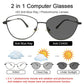 LUSEEN Anti Radiation Eyeglass Photochromic Cat Eye Glasses For Woman Retro Metal Frame Eyeglasses AG2227