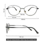 LUSEEN Anti Radiation Eyeglass Photochromic Cat Eye Glasses For Woman Retro Metal Frame Eyeglasses AG2227