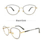 LUSEEN Anti Radiation Eyeglass Photochromic Cat Eye Glasses For Woman Retro Metal Frame Eyeglasses AG2227