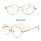 LUSEEN Anti Radiation Eyeglass Photochromic Cat Eye Glasses For Woman Retro Metal Frame Eyeglasses AG2227