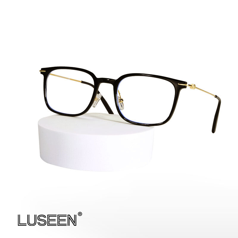 LUSEEN Photochromic Anti Radiation Eyeglass For Woman And Men TR Eyeglasses Frames Square Anti Blue Glasses AG2228