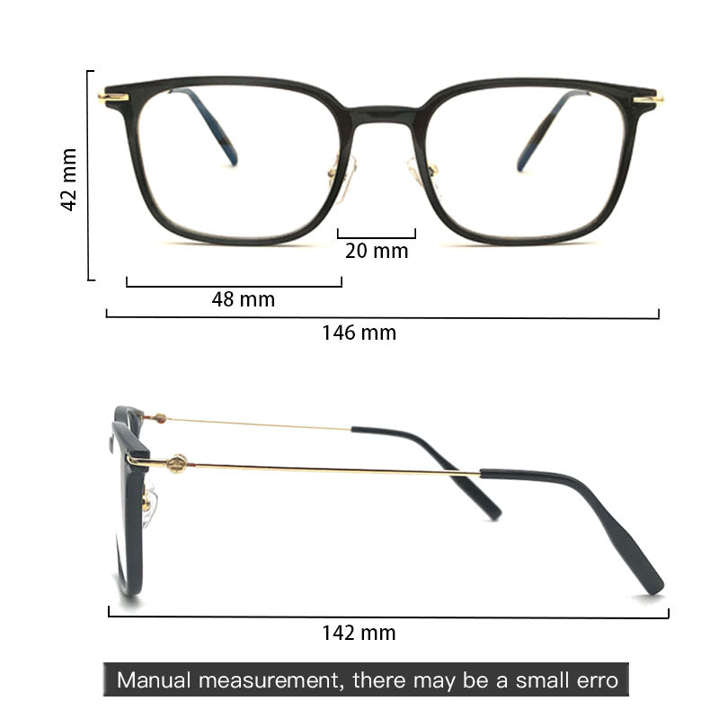 LUSEEN Photochromic Anti Radiation Eyeglass For Woman And Men TR Eyeglasses Frames Square Anti Blue Glasses AG2228