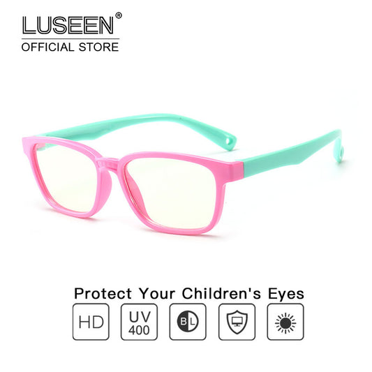 LUSEEN Anti Radiation Eye Glasses para sa mga Bata Anti Rad Eye Glasses na may Case Protect Eyewear para sa Mga Lalaki at Babae AG3201