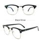 LUSEEN Eyewear Square Anti Radiation Replaceable Lens for Men and Women AG8802