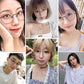 LUSEEN Eyewear Round Anti Radiation Blue Lens Eyeglass sa Metallic Frame para sa Mga Lalaki at Babae AG8804 