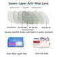 LUSEEN Eyewear Round Anti Radiation Blue Lens Eyeglass sa Metallic Frame para sa Mga Lalaki at Babae AG8804 