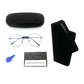 LUSEEN Eyewear Round Anti Radiation Blue Lens Eyeglass sa Metallic Frame para sa Mga Lalaki at Babae AG8804 