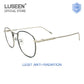 LUSEEN Anti Radiation Eyeglass For Woman And Man Metallic Frame Glasses Replaceable Lens Eyeglasses Frames AG8805