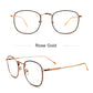 LUSEEN Anti Radiation Eyeglass For Woman And Man Metallic Frame Glasses Replaceable Lens Eyeglasses Frames AG8805