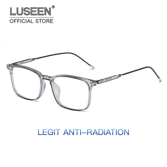 LUSEEN Anti Radiation Eyeglass For Woman And Man Anti Rad Eye Glasses Square TR Frame Anti Blue Ray Glass AG8807