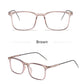 LUSEEN Anti Radiation Eyeglass For Woman And Man Anti Rad Eye Glasses Square TR Frame Anti Blue Ray Glass AG8807