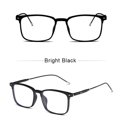 LUSEEN Anti Radiation Eyeglass For Woman And Man Anti Rad Eye Glasses Square TR Frame Anti Blue Ray Glass AG8807