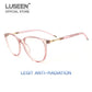 LUSEEN Eyeglass Anti Radiation For Woman And Man Replaceable Lens Frame Anti Rad Eye Glasses AG8809